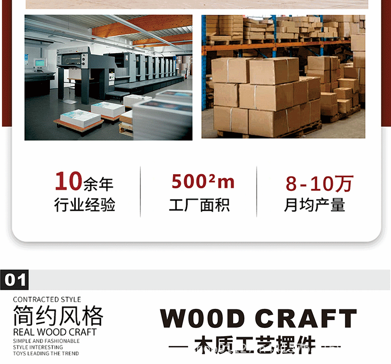 跨境新款木制情侣定制发光木质机械手摇动画翻页书相册照片机木盒详情1