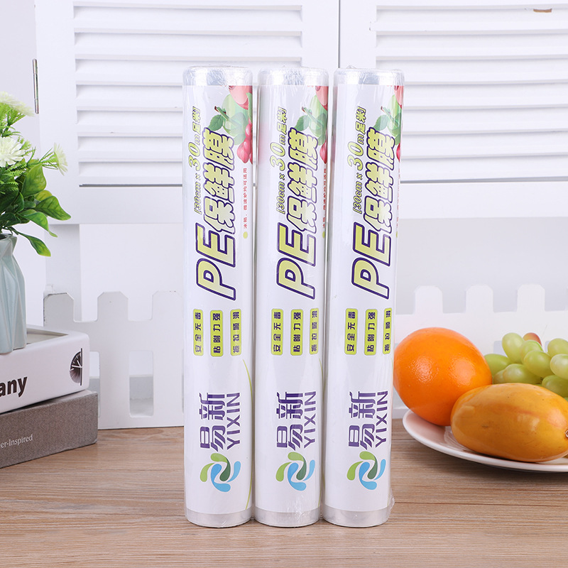 Food-grade fruit cling film, household PE refrigerator cling film, 30M*30CM, direct sales and wholesale from the manufacturer pic 14