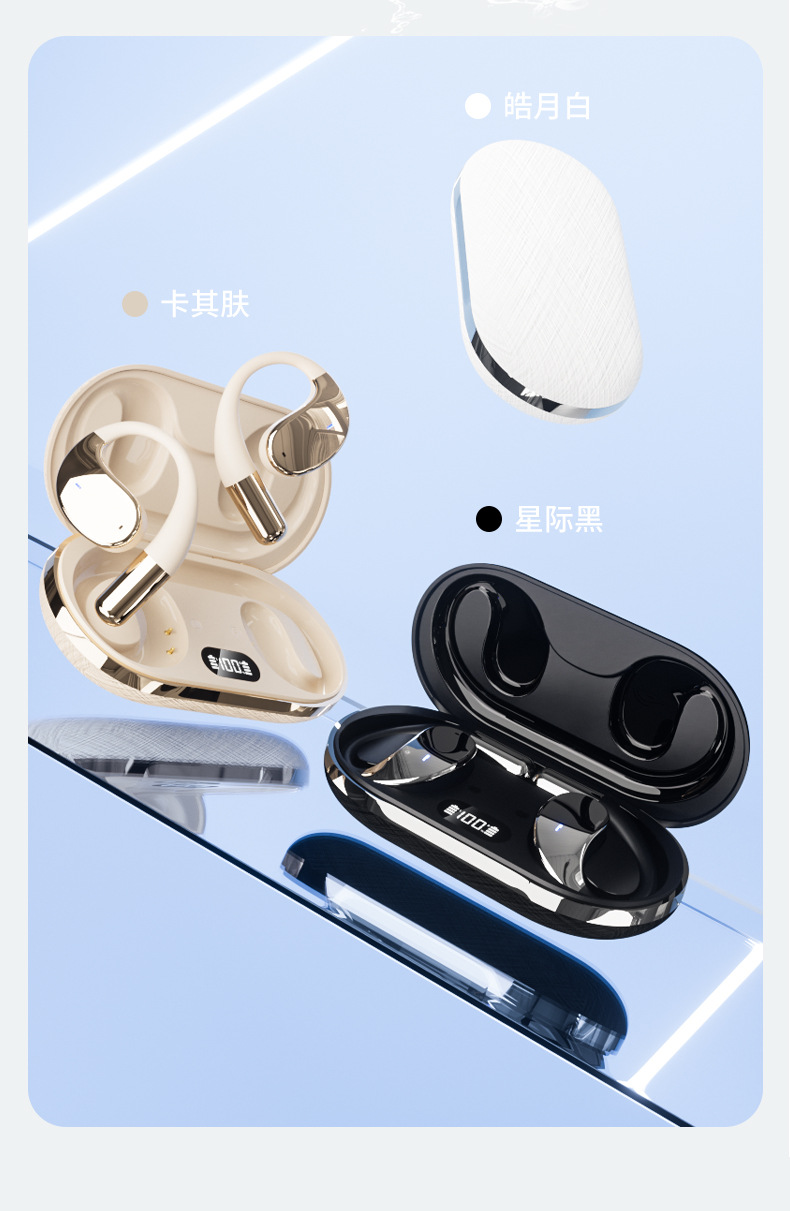 Estilo explosivo Ai traductor auriculares abiertos OWS no en el oído auriculares bluetooth inalámbricos Q39 auriculares deportivos colgante de la oreja pic 18