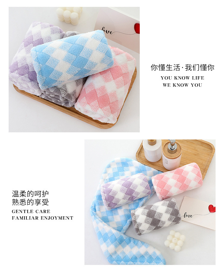 【 Chi Jia 】 Coral Fleece dry hair cap, Absorbent shampoo towel, Hair drying headscarf, cute shower cap, dry hair towel pic 10
