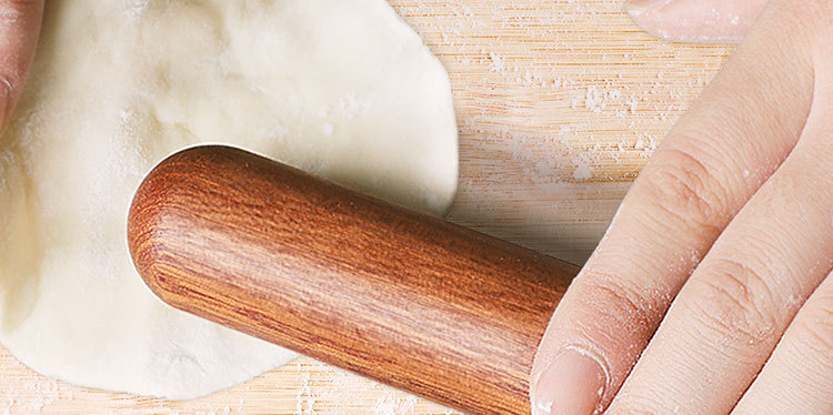 Ebony rolling pin, baking tool, kitchen household wooden rolling pin, dumpling wrapper rolling pin, flour stick, wooden stick pic 26