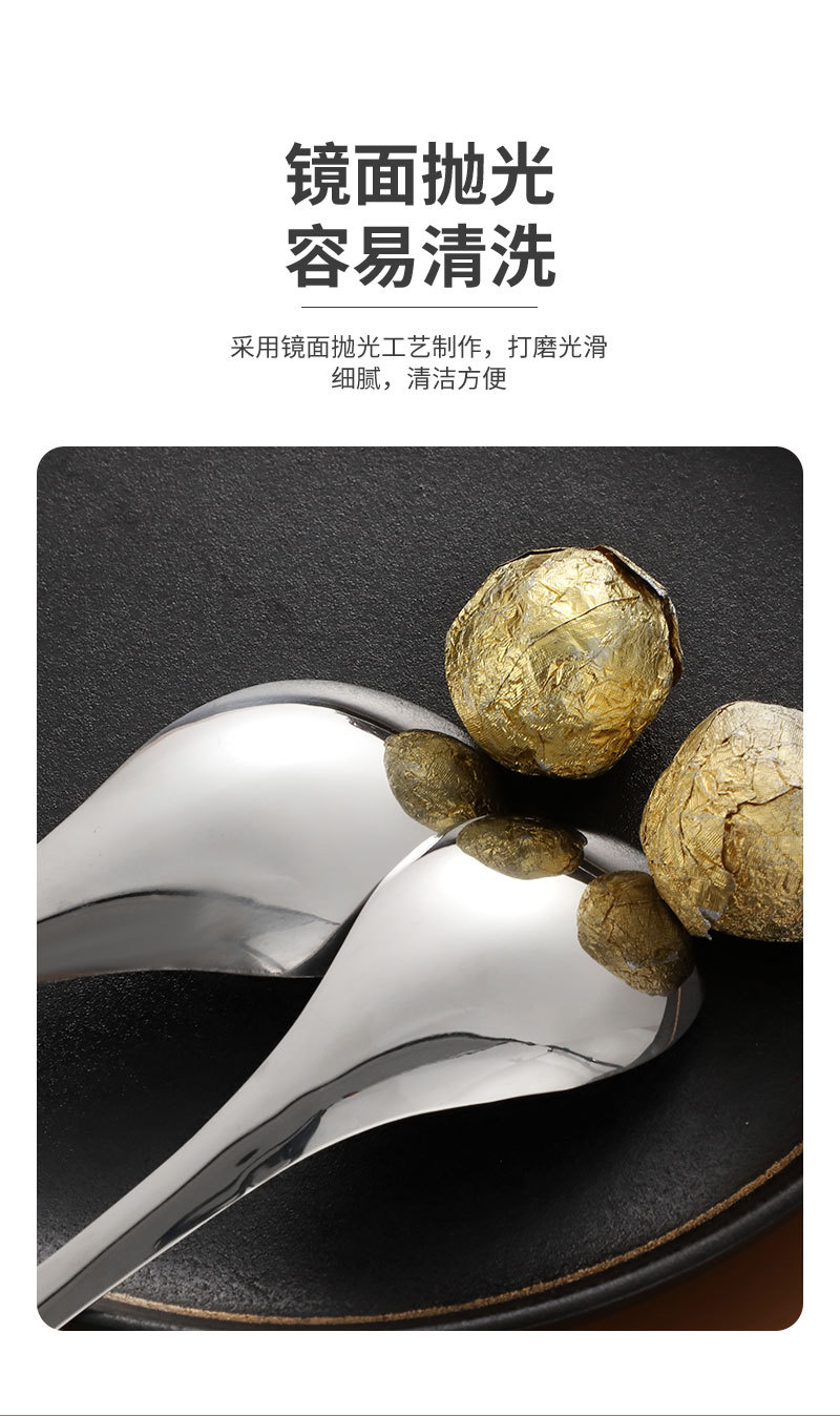 201不锈钢勺子调羹喝汤吃饭勺伯爵勺宫廷勺家用酒店厨房简约圆勺详情6