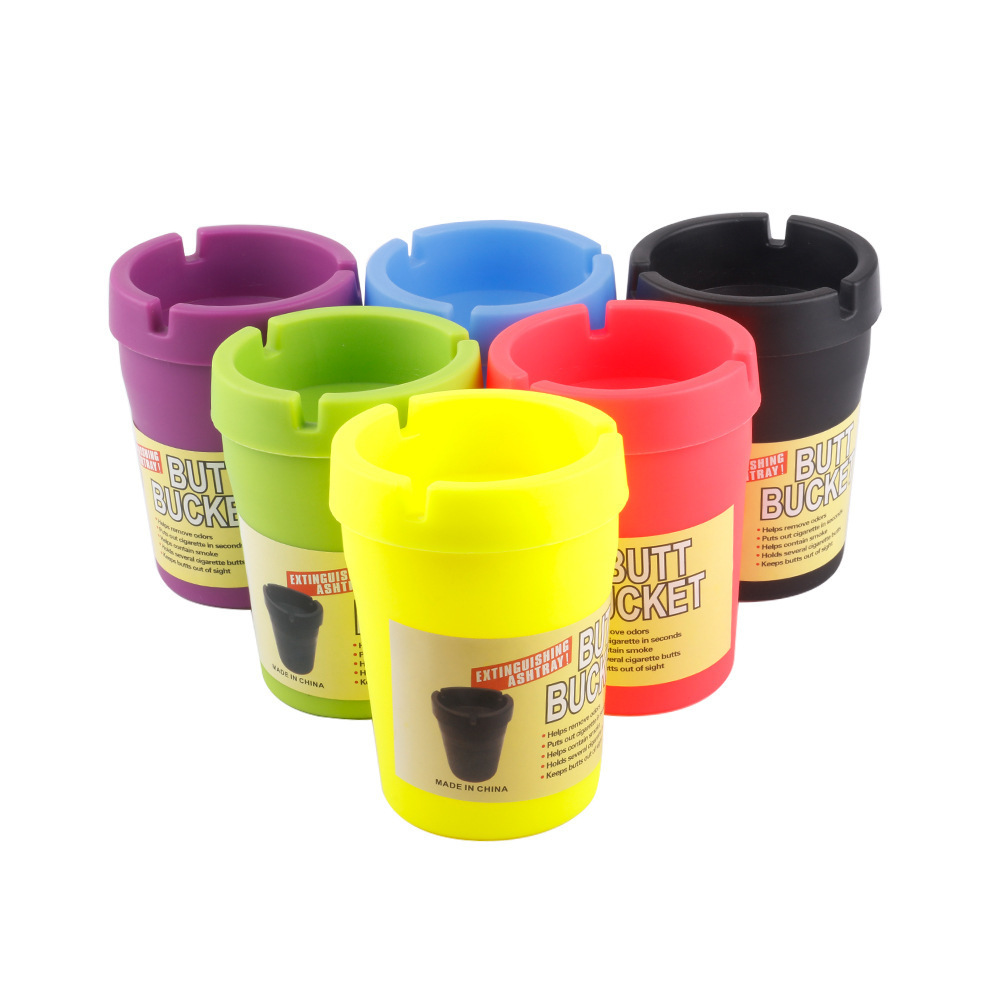 跨境热卖塑料车载烟灰缸 可拆卸便携PP材质多色塑料烟缸 Ashtray详情4