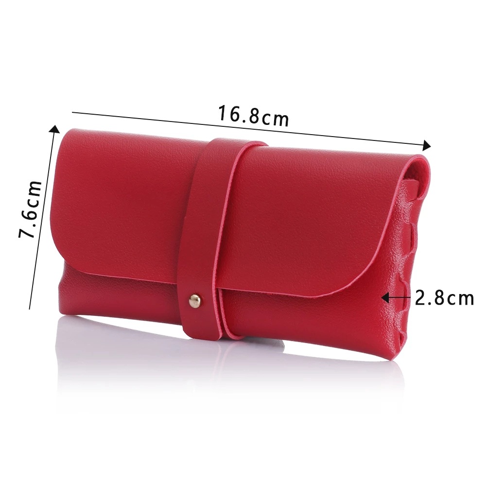 New PU leather soft-padded GM glasses case, fashionable and portable sunglasses case, buckle box, wholesale in stock, cross-border pic 6