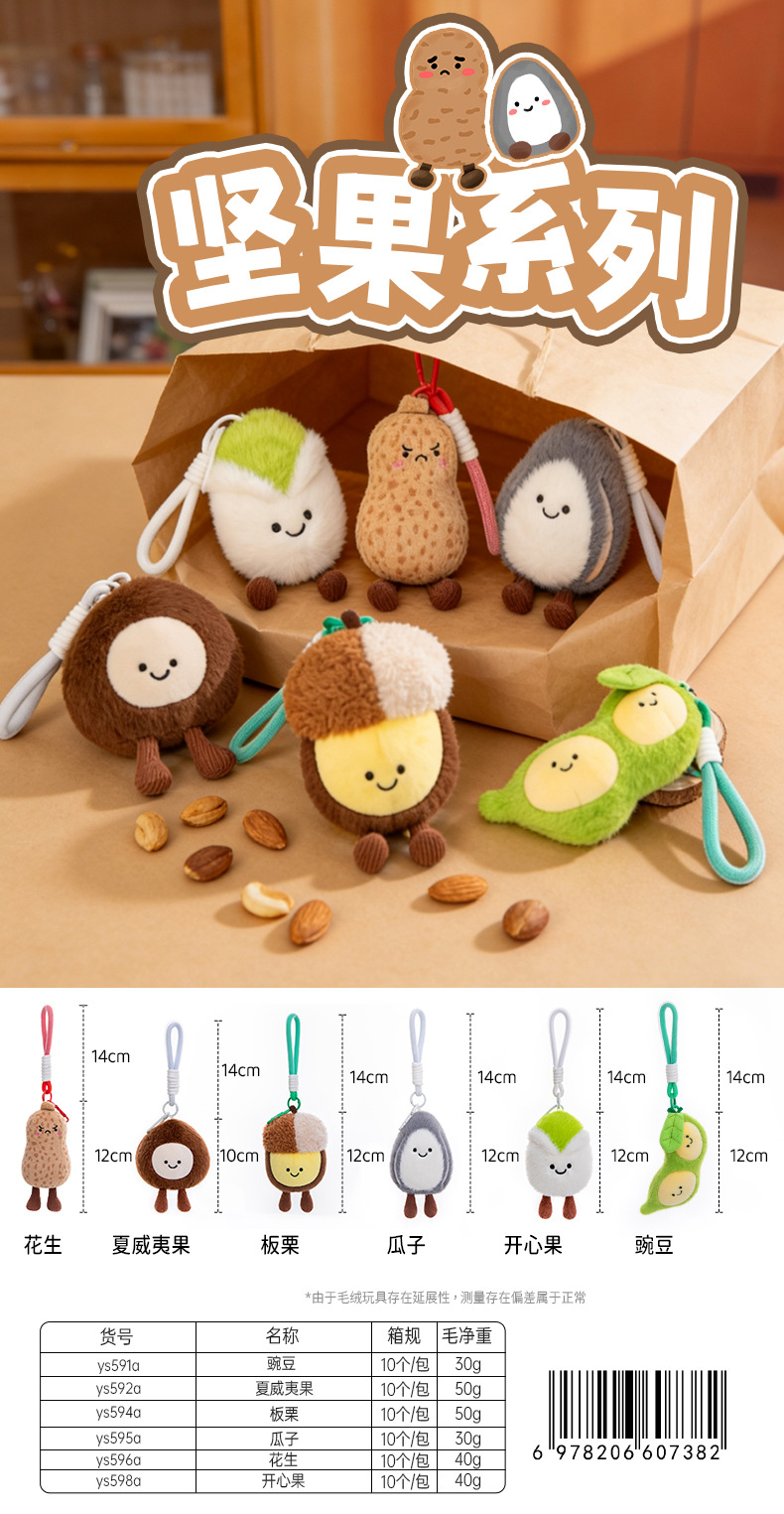 2026新款毛绒挂件背包挂件毛绒玩具玩偶公仔批货结婚抛洒娃娃礼品详情7