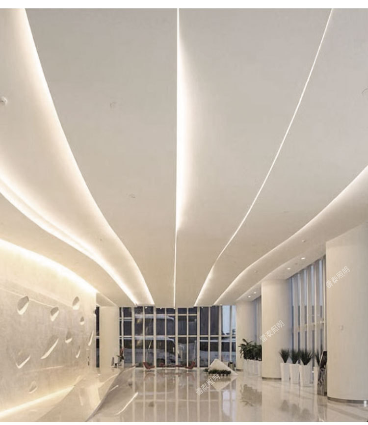 led硅胶灯带嵌入式圆形顶氛围造型户外防水软灯带柔性套管线性灯详情19