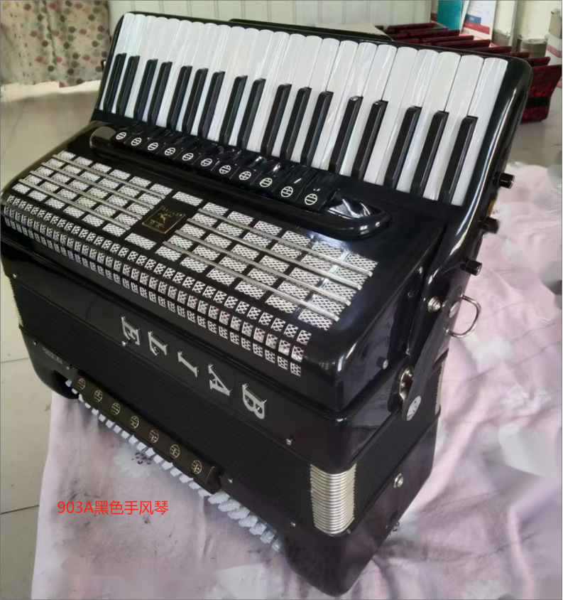 正品百乐手风琴120BS 901演奏琴 903回声41键203 45键205自由低音详情11