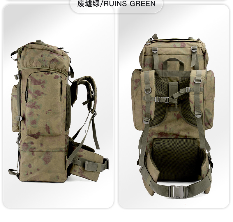 Yitu Cross-border's new 100L large-capacity outdoor hiking backpack, camouflage tactical backpack, and multi-functional hiking sports backpack pic 25
