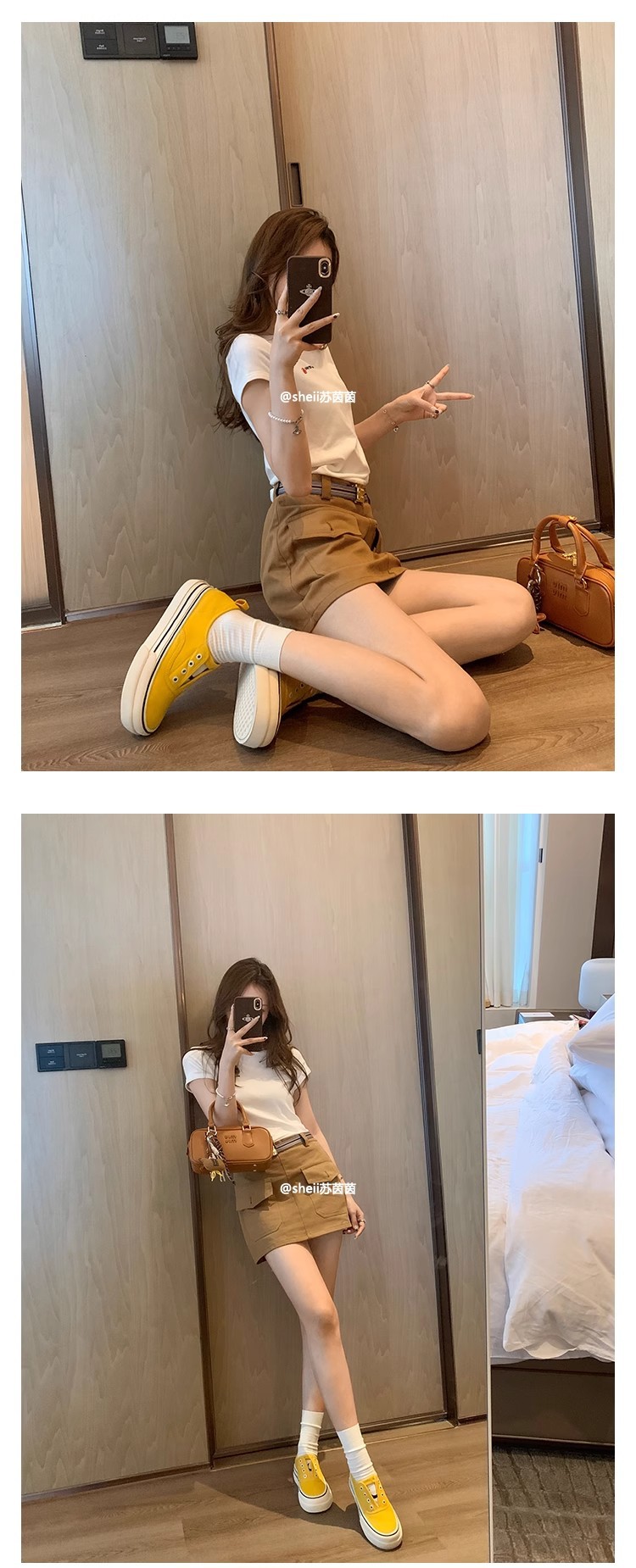 苏茵茵同款隐形增高7cm~懒人休闲厚底乐福单鞋女帆布鞋板鞋详情23