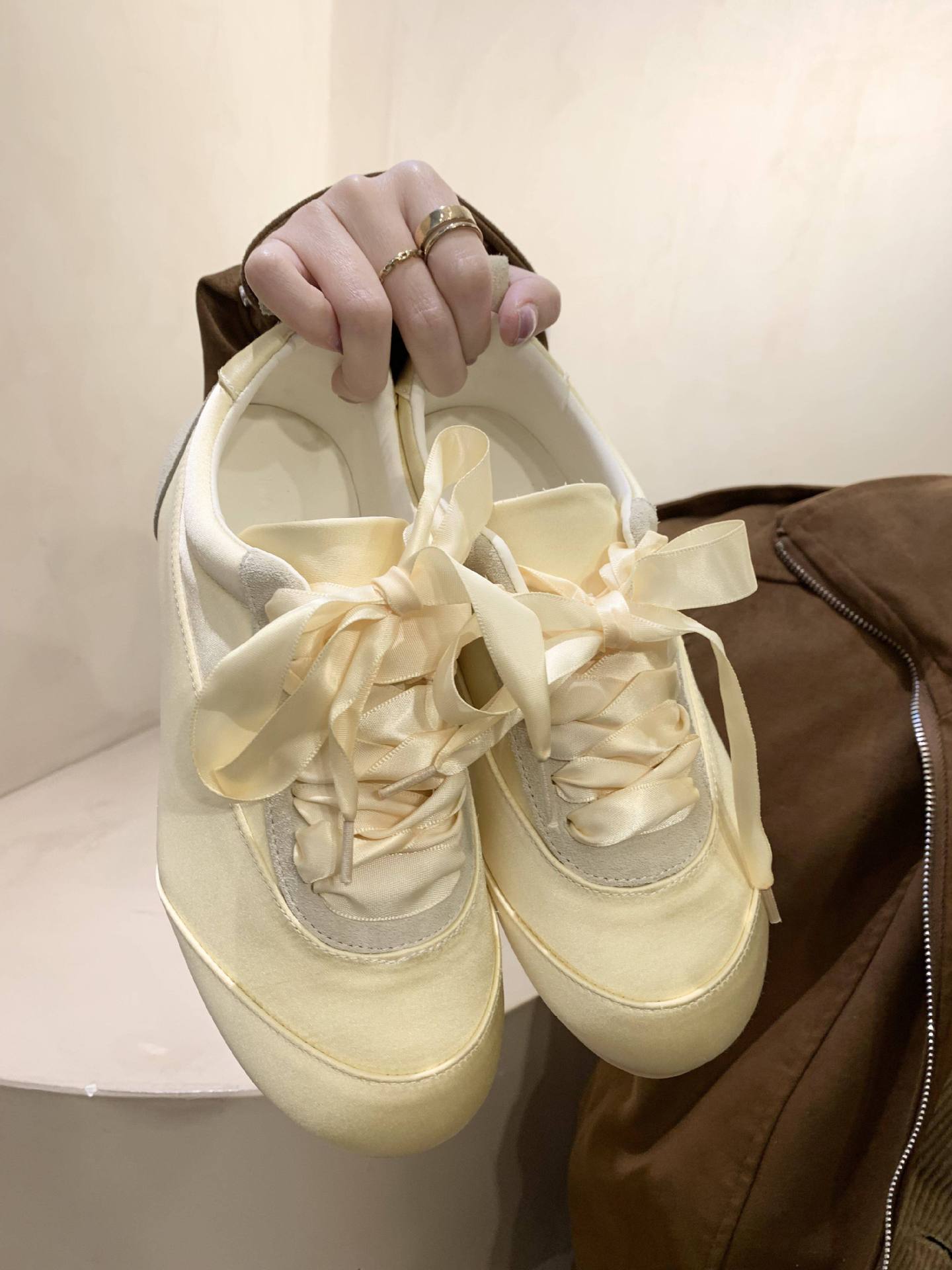 Ballet Satin German Training Shoes for Women 2026 Spring and Autumn New Style, niche design flat fashion casual shoes, pink shoes pic 17