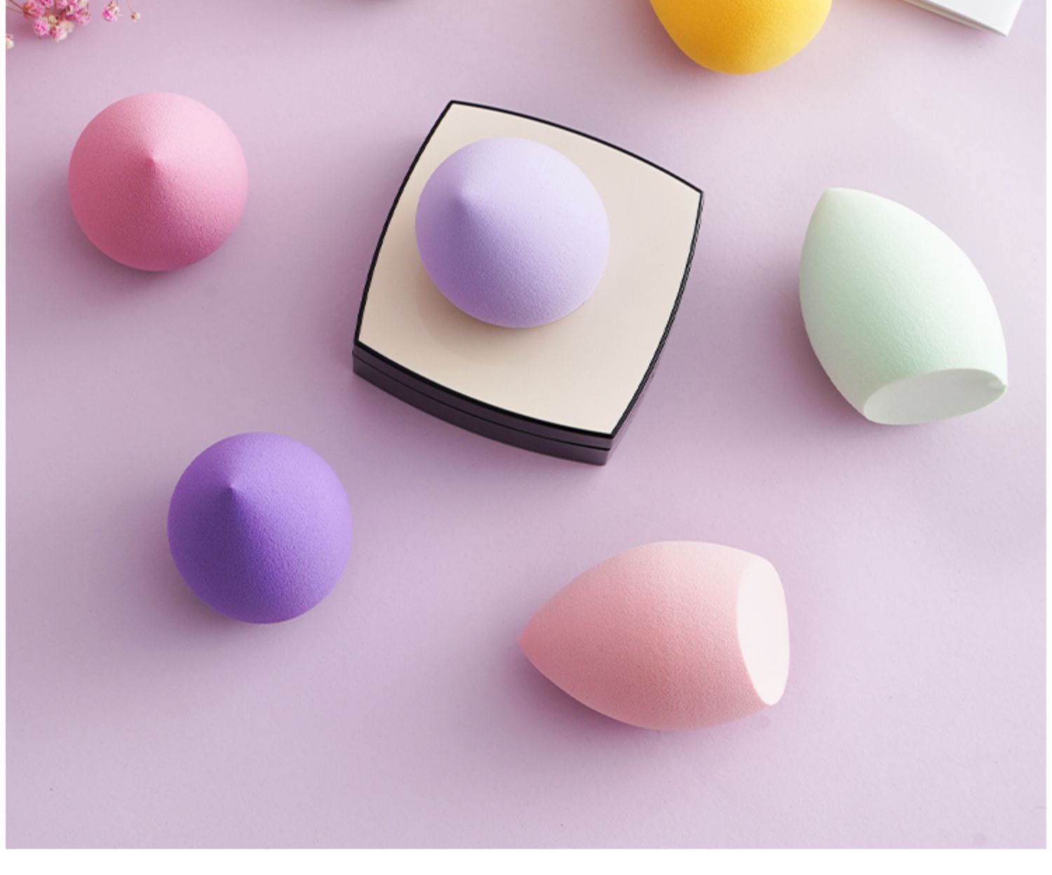 超软彩妆美妆蛋海绵葫芦水滴斜切化妆气垫粉扑套装化妆蛋不吃粉详情13