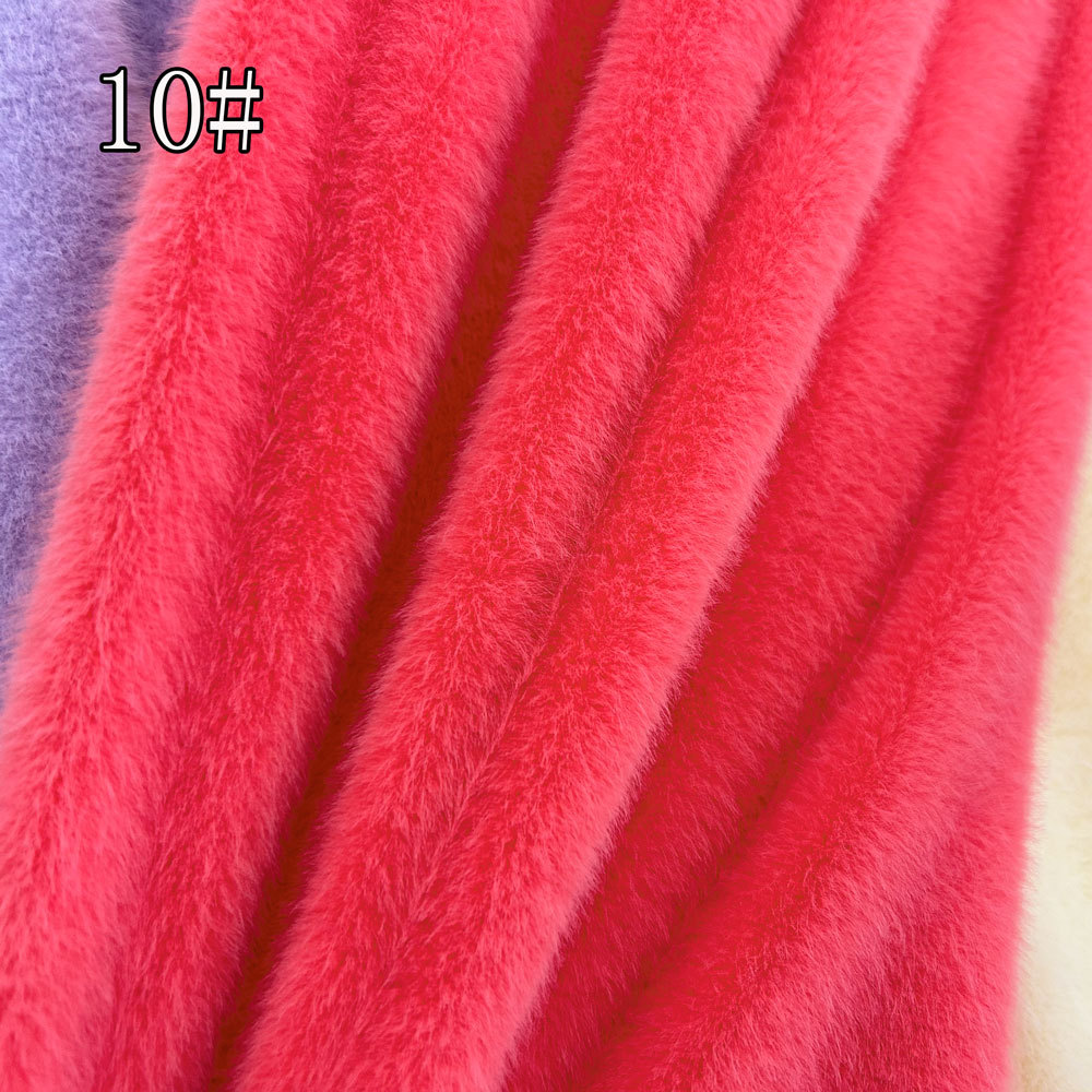 新欧貂毛绒抱枕热水袋布料高低毛仿貂毛现货纺织皮革针织绒布详情15