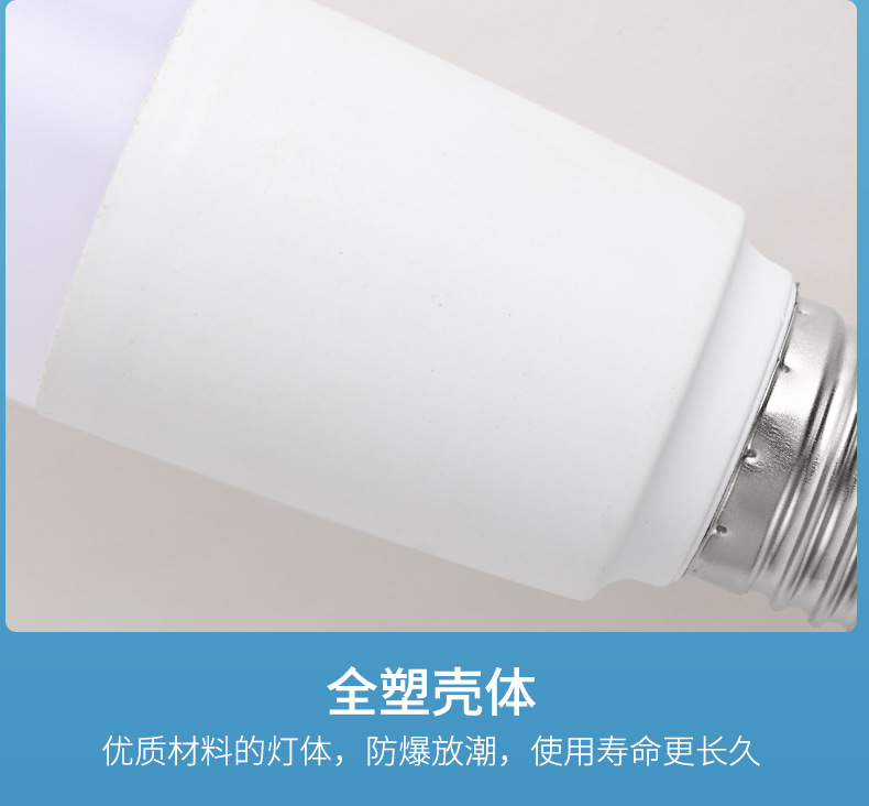 LED bulb column bulb high-brightness energy-saving bulb lamp, household E27 screw-type living room and bedroom table lamp lighting bulb light source pic 13