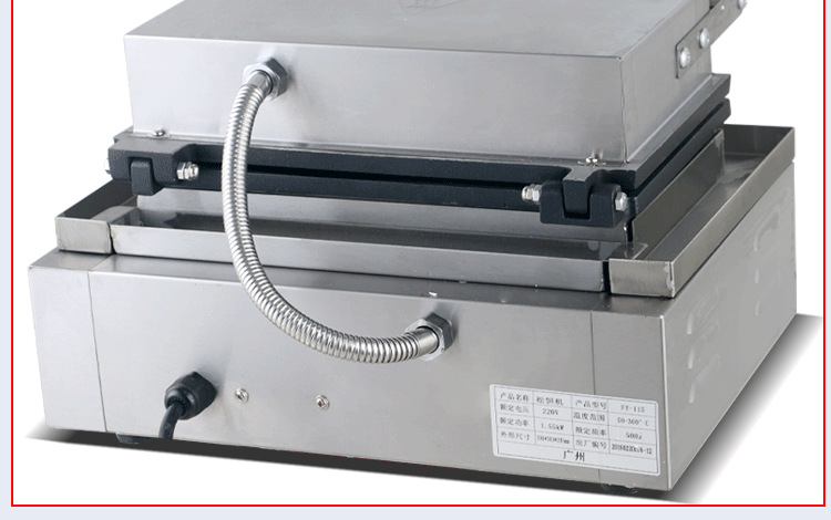 十格电华夫炉商用烤饼机方形松饼机格子饼机华夫饼机厂家直批详情15