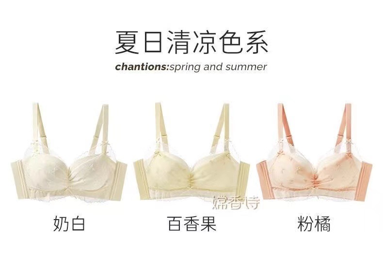 内衣女士小胸聚拢显大调整型无钢圈收副乳防下垂夏季天薄款文胸罩详情15