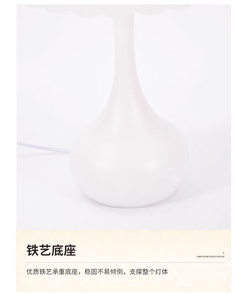 American retro table lamp, bedroom bedside lamp, light luxury and high-end feel, 2024 new wedding night light, French touch lamp pic 12