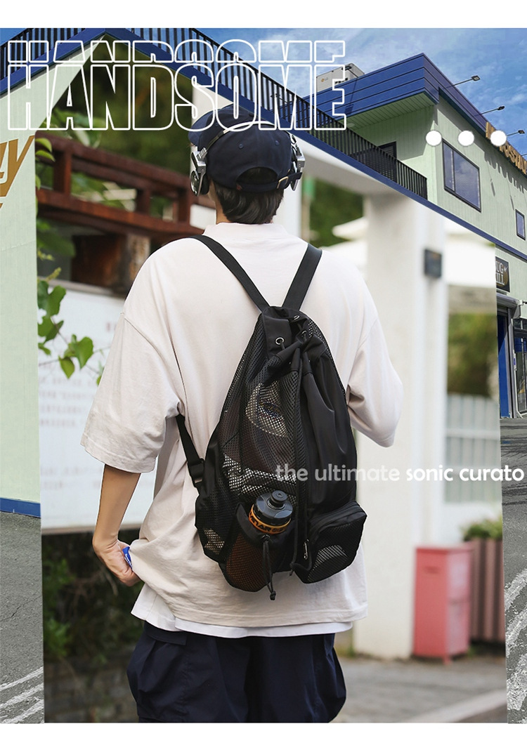 手提袋式游泳健身旅行专用 收纳方便网纱元素运动风格详情1