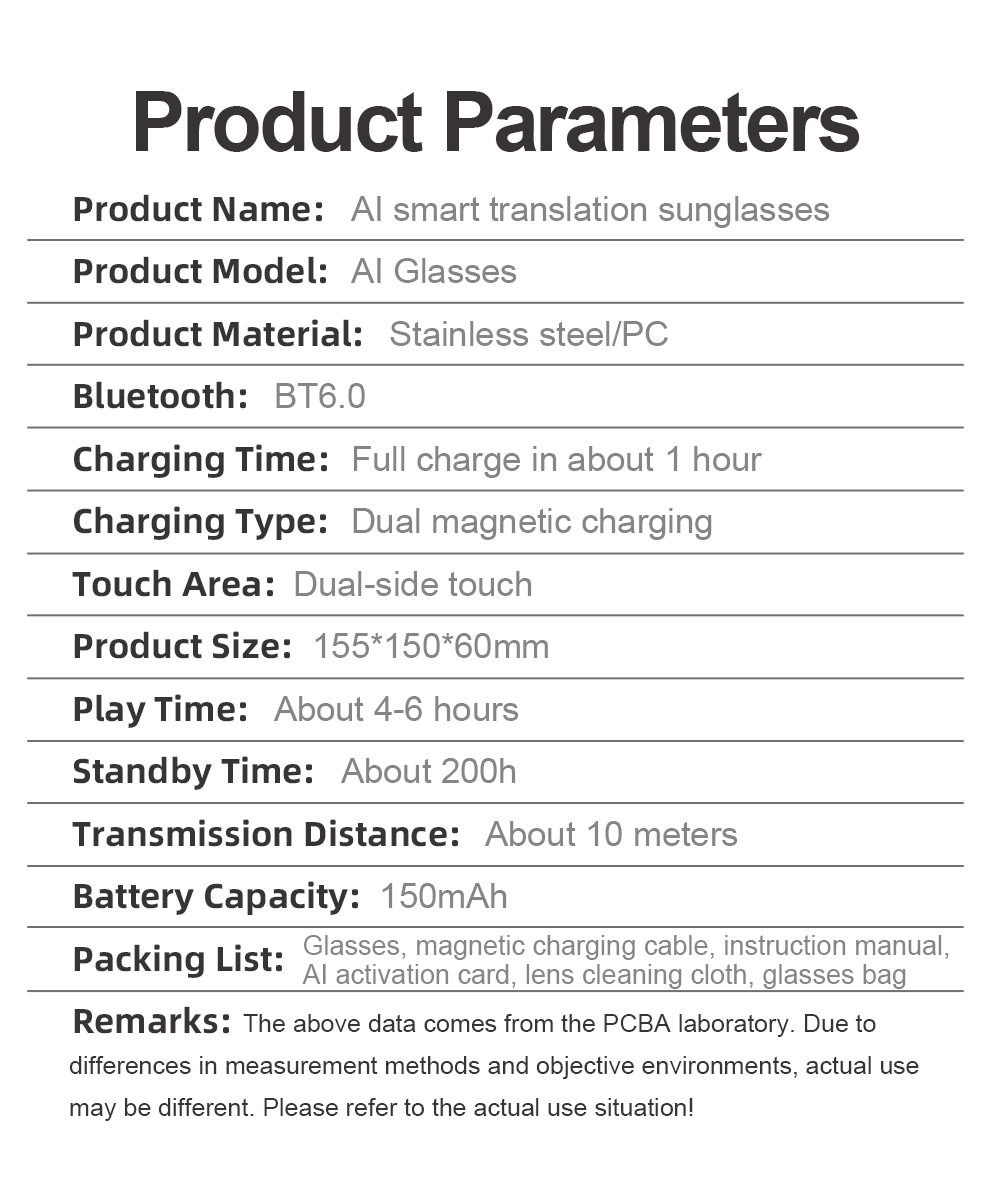 Cross-border AI translation smart glasses A17 European and American large-frame sun-protective color-changing stainless steel Bluetooth audio sunglasses smart accessories pic 26