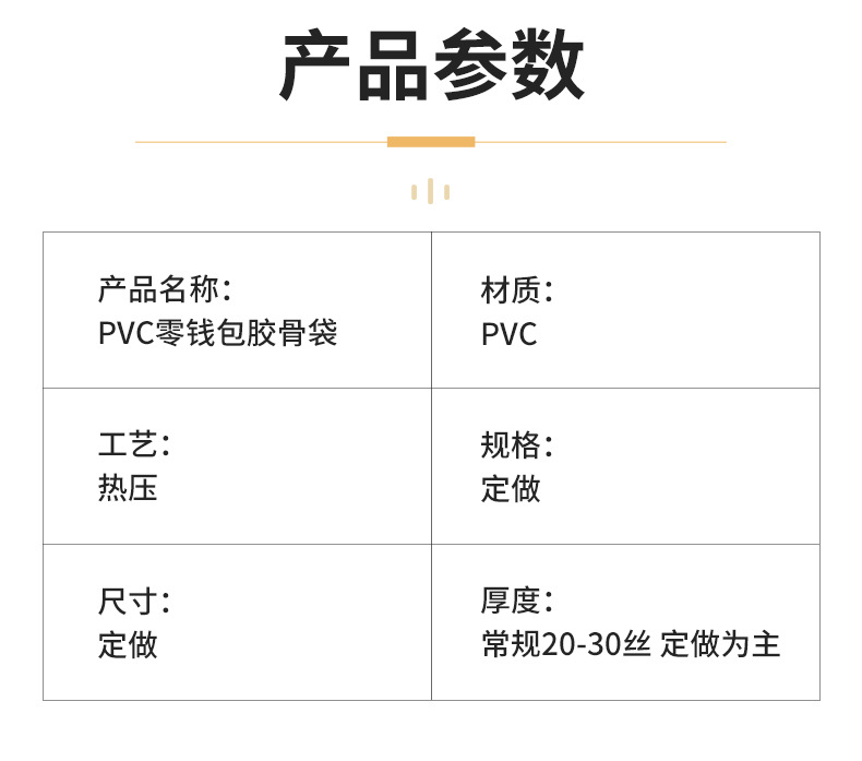 PVC透明零钱包硬币收纳袋便携防水数据线整理包定制印logo箱包钱包详情3