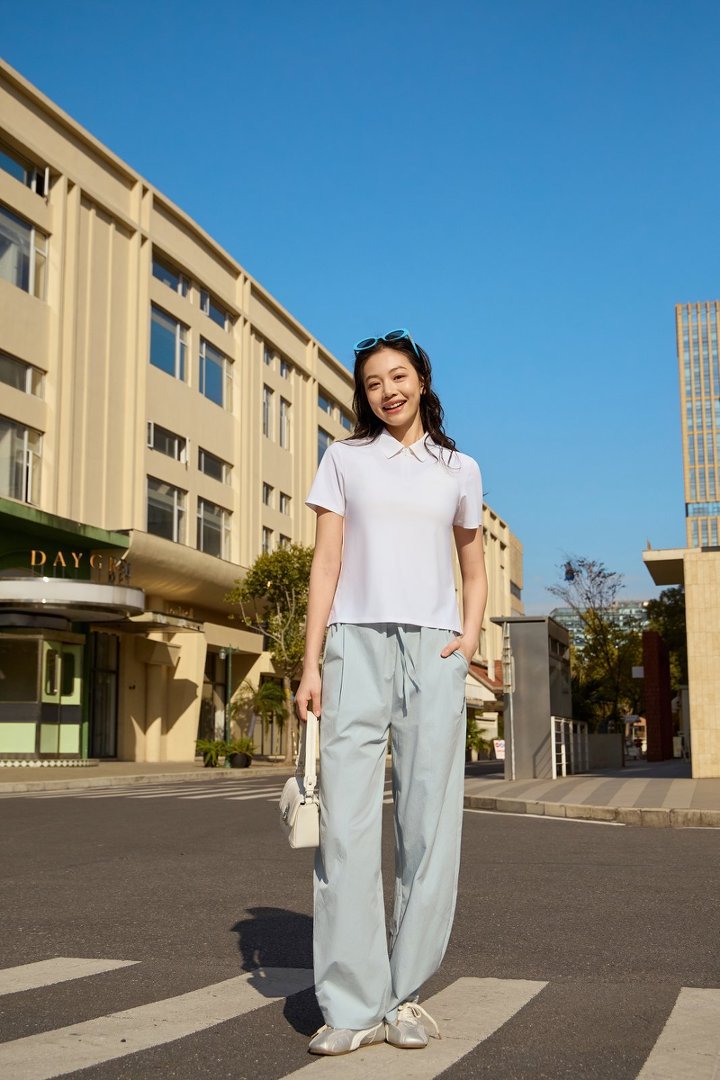 26 New style curved knife cocoon-shaped sickle retro cut high-density pure cotton mid-low waist loose drawstring casual pants for women 8035 pic 2