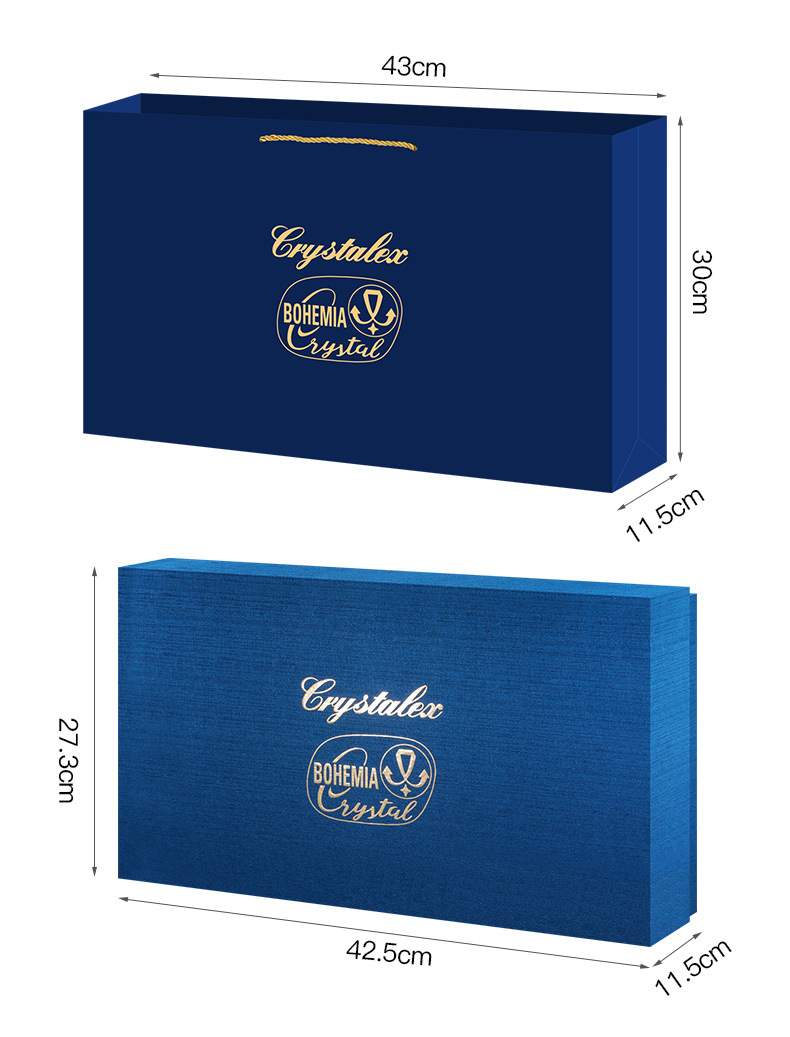 A high-end crystal white wine cup gift box set imported from the Czech Republic, a home one or two-cup graduated wine dispenser, as a gift for elders pic 19