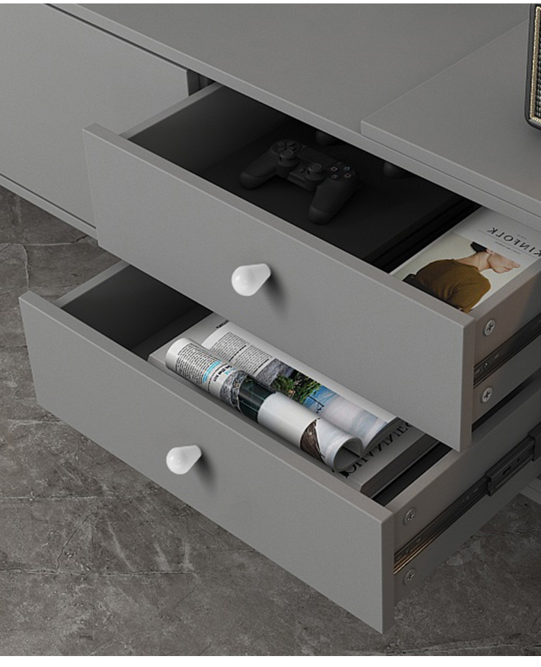 抽屉柜门白色单孔小拉手圆形单粒橱柜电视柜床头柜现代简约门把手详情20