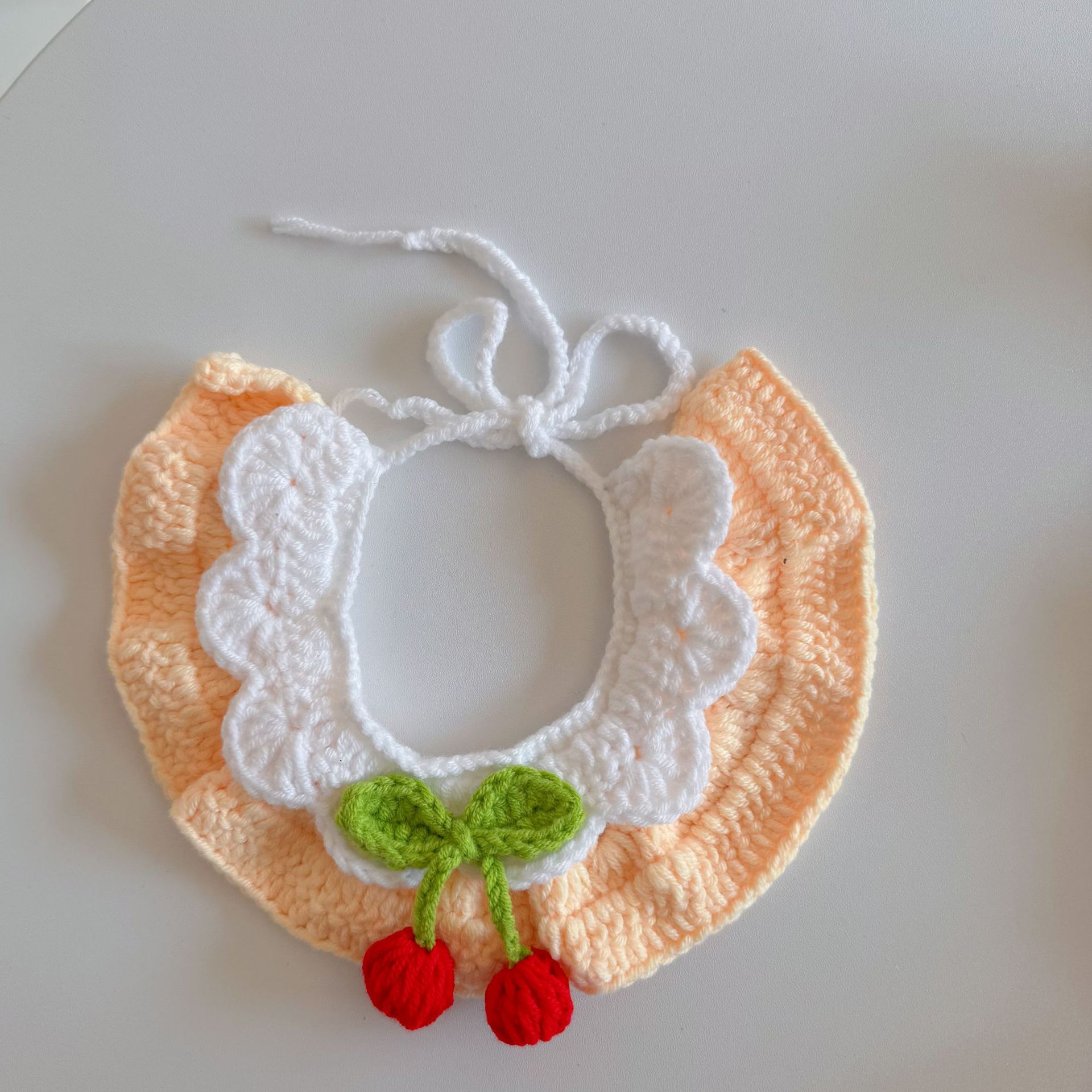 Pet hand-woven necklaces, cute cat knitted necklaces, kitten neck rings, small dog neck decorations pic 6
