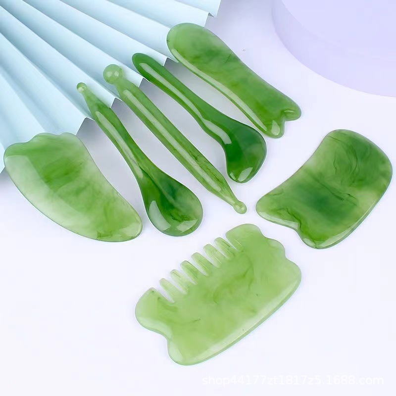 刮痧板套装经络刷全身通用按摩拔筋面部美容提拉刮痧神器厂家批发详情4