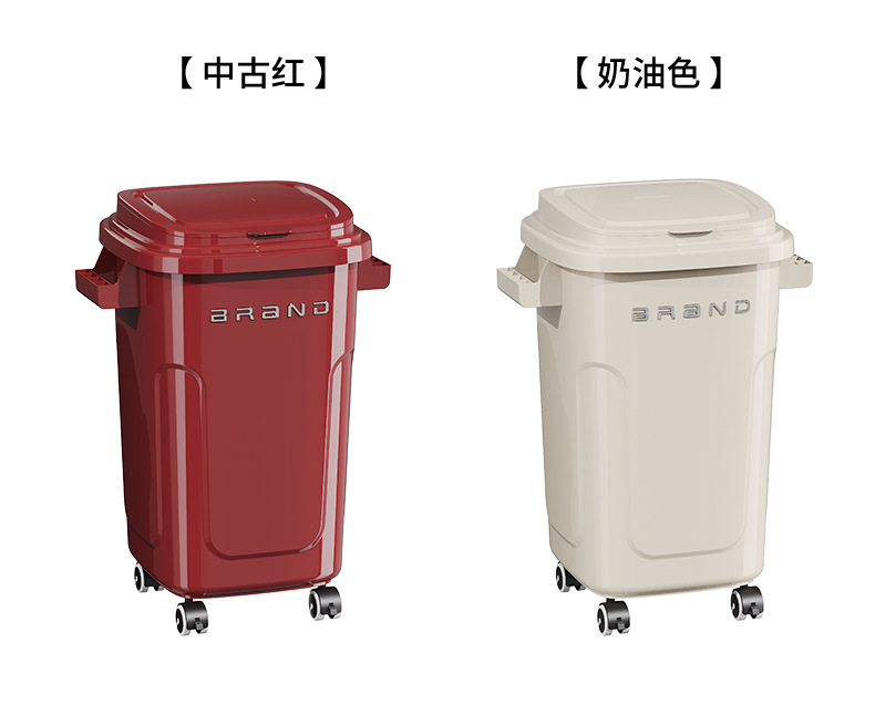 家用新款垃圾桶超大号大容量加大带轮厨房卫生间客厅带盖子高颜值详情14