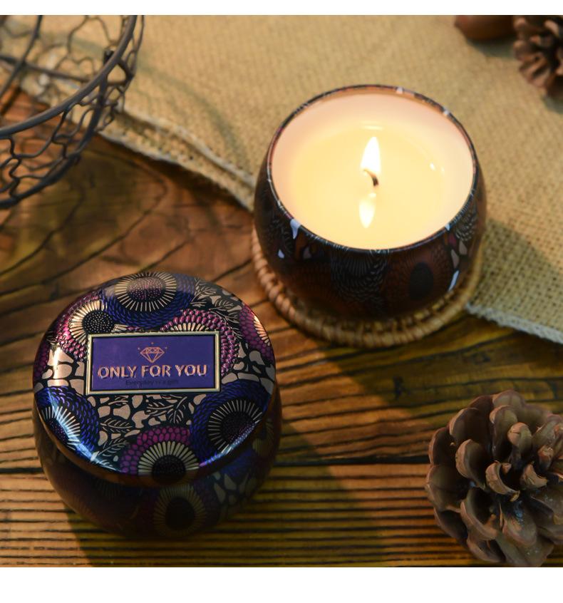 Cross-border soybean wax scented candle gift box, plant essential oil smokeless scented candle set available for e-commerce in stock pic 13