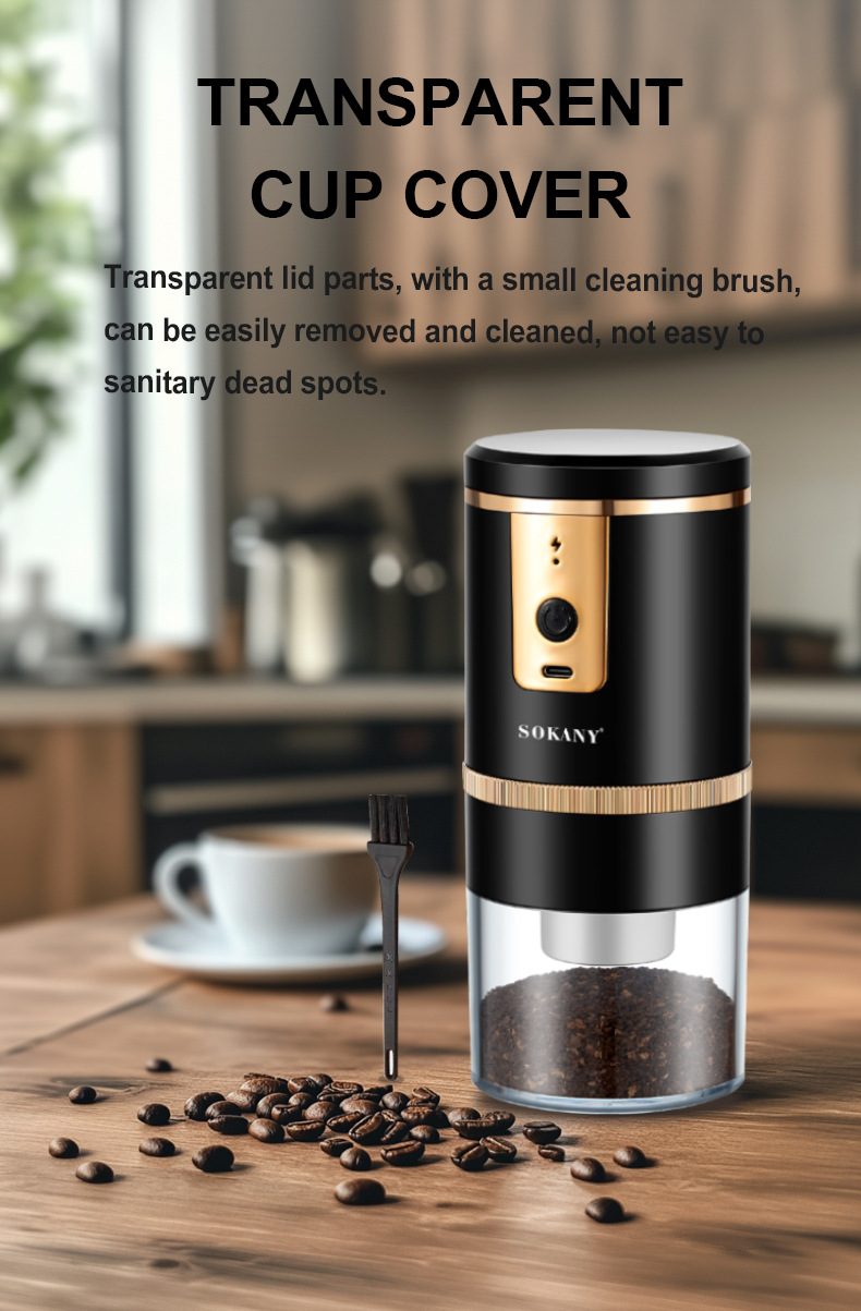 Export SOKANY04026 coffee grinder, household coffee grinder, stirring and crushing machine, adjustable grinding powder coarseness pic 5