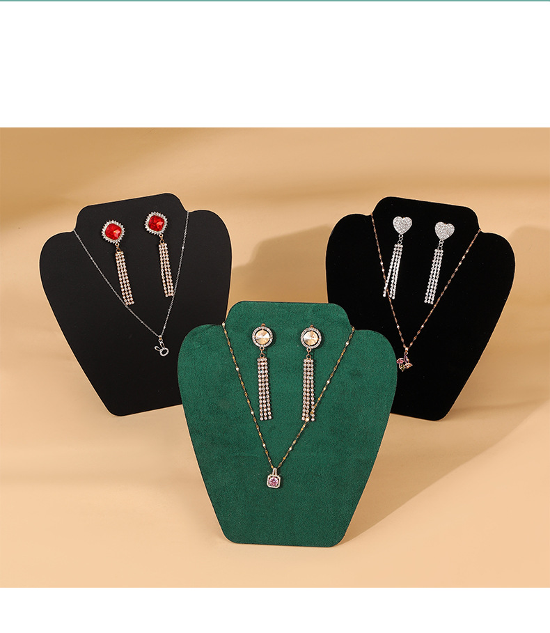 In-stock earrings, necklaces, set display board, necklaces, portrait models, jewelry stands, stud earrings, ear accessories, hanging racks, jewelry stands pic 9