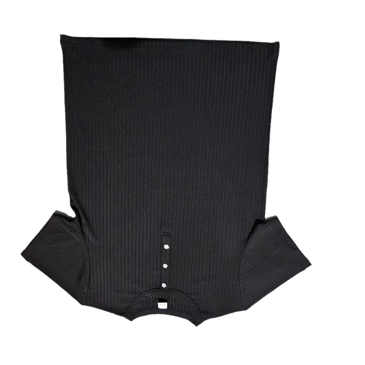 Temu跨境速卖通2025新款男士短袖上衣坑条V领修身短袖亨利T恤衫夏详情43