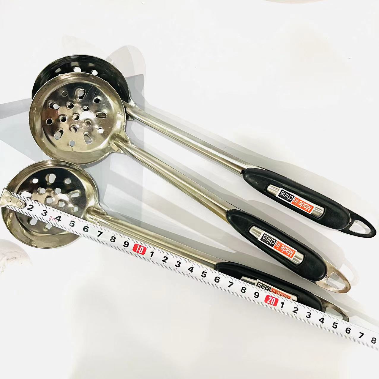 【 Zone 2-10 】7 cm sanded colander 10/ bundle 1500 / box 7 cm sanded colander household kitchen thickened colander spoon Long handle hot pot anti-scald hot pot spoon 1 yuan 2 yuan pic 1