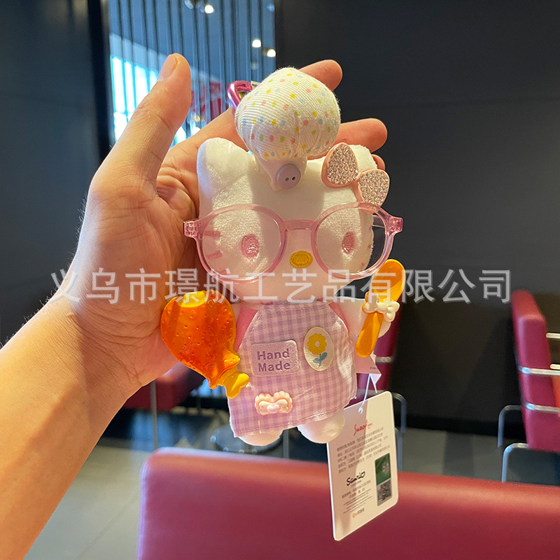 新款可爱hellokitty小挂件毛绒玩偶正版Kitty公仔布娃娃包包挂件详情9