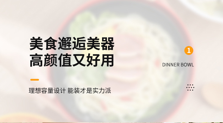 塑料碗日式汤碗家用大纹碗商用仿瓷加厚防摔拉面碗螺蛳粉酸辣粉碗详情3