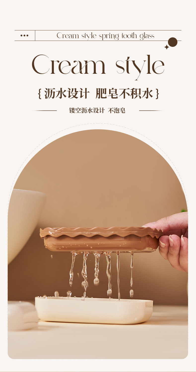 Soap box with lid, draining water, student dormitory bathroom, home bathroom, cartoon cute creative portable soap box pic 8