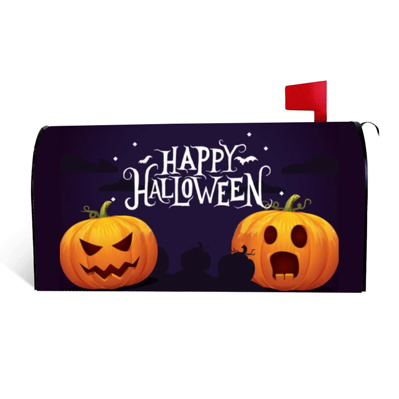 New cross-border elastic band Halloween decoration mailbox cover, Oxford cloth garden mailbox protection dust cover pic 9