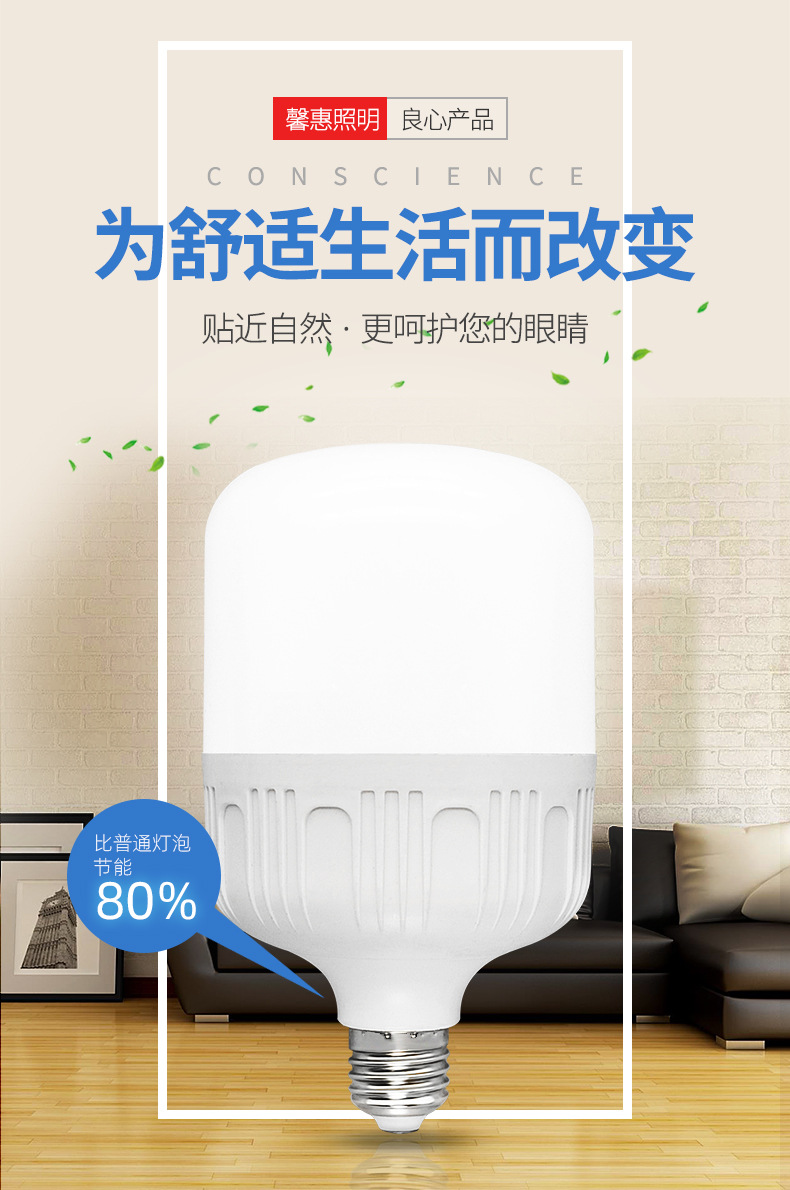 Bulb energy-saving, white Rich beauty, high rich handsome plastic-coated aluminum diamond model factory direct sales, wholesale screw socket LED bulb pic 27