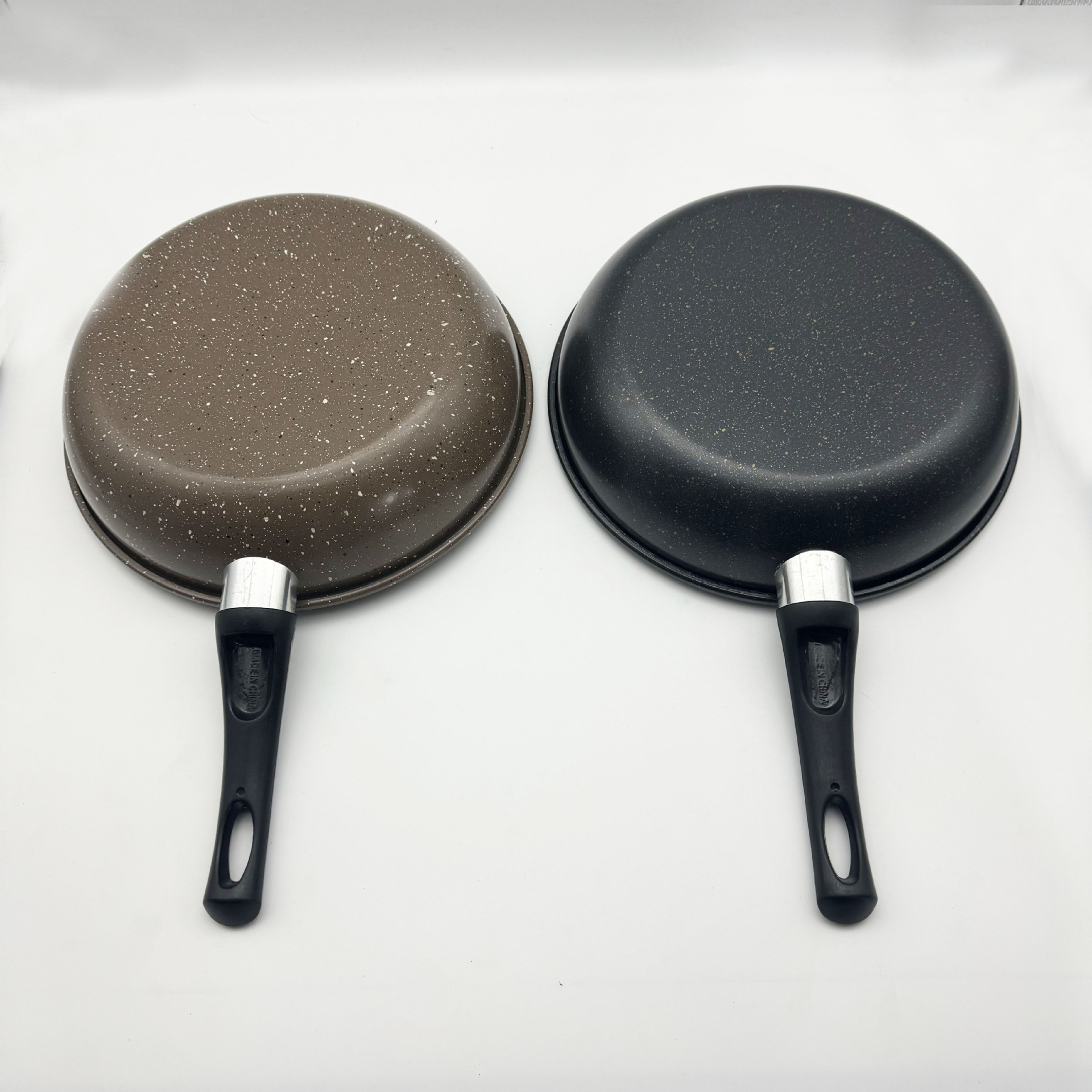 平底锅韩式麦饭石不粘炒锅家用泡面煎锅少油烟电磁炉可用煎锅批发详情11