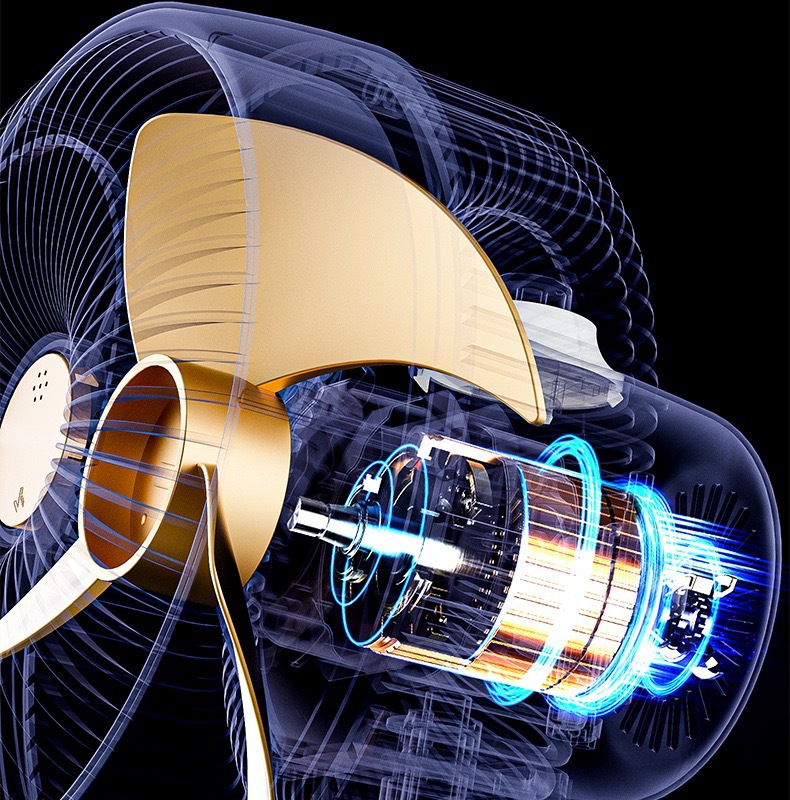 骆驼空气循环扇电风扇家用立式落地扇大风力塑叶宿舍轻音涡轮电扇详情23