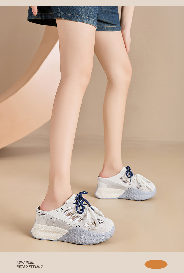 The 2025 new summer thick-soled dad shoes with breathable mesh and height-increasing design can be worn on one foot. The Forrest Gump shoes are versatile for women pic 16
