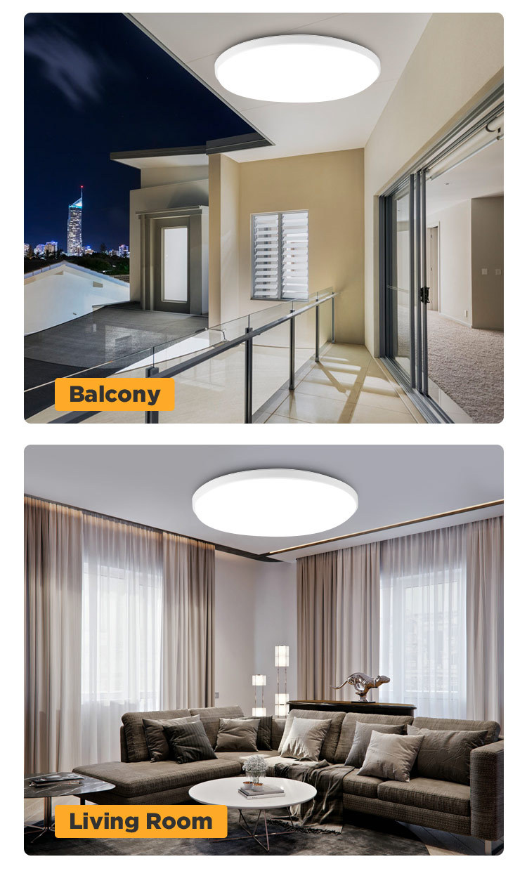 LED three-proof ceiling light, circular bedroom and living room light, moisture-proof, dust-proof, insect-proof, simple and ultra-thin balcony and corridor ceiling light pic 14