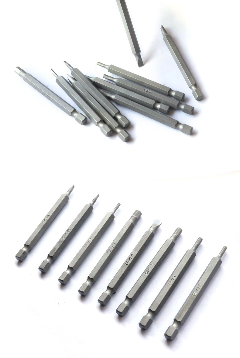 50PC加长批头接杆组套十字一字加长螺丝刀延长杆批头电钻组套工具详情8