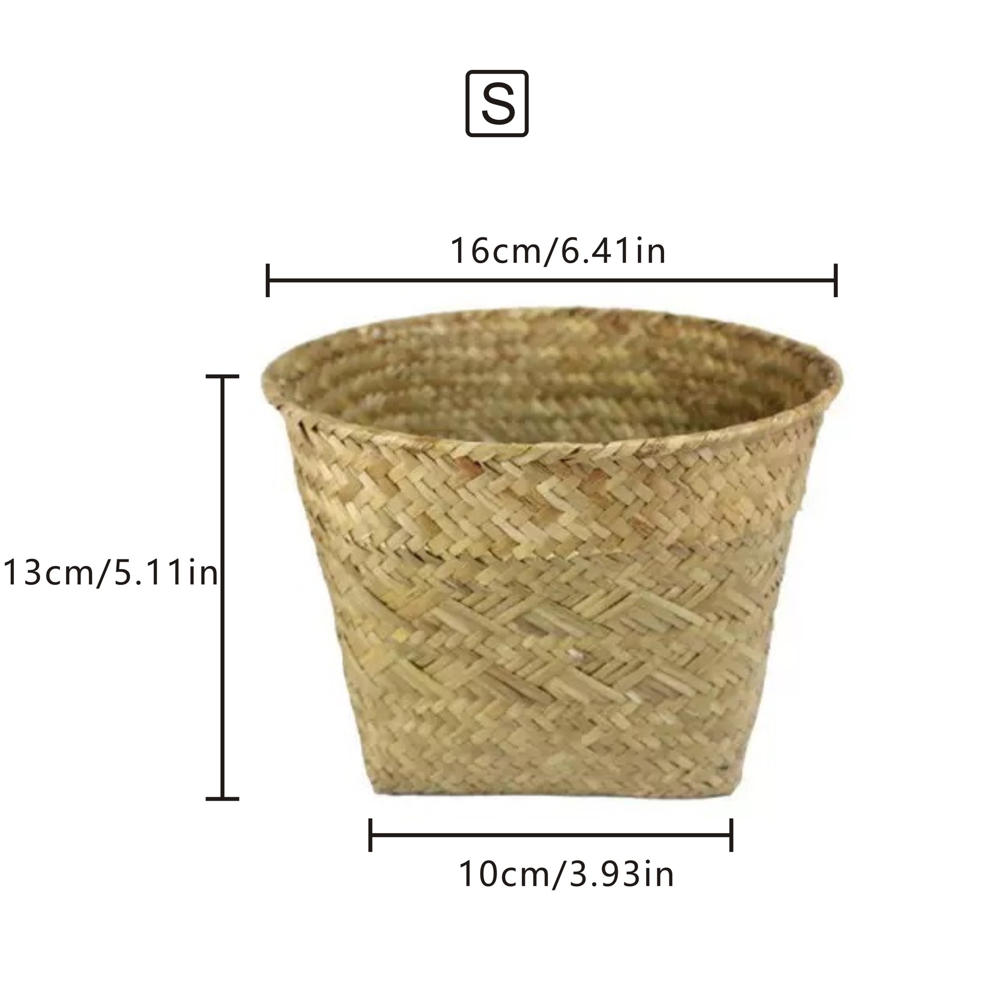 天然草编植物花篮花创意手工柳编藤编花盆多肉花园艺批发编织篮详情1