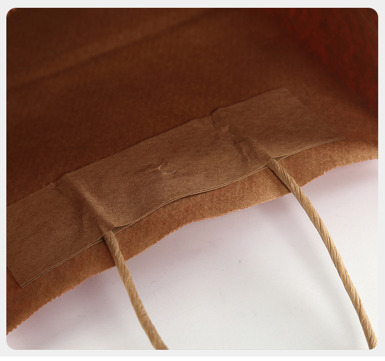 Kraft paper bags, hand-held bags, catering milk tea, baking, takeout packaging bags, small-batch customization, foreign trade paper bags customization pic 17