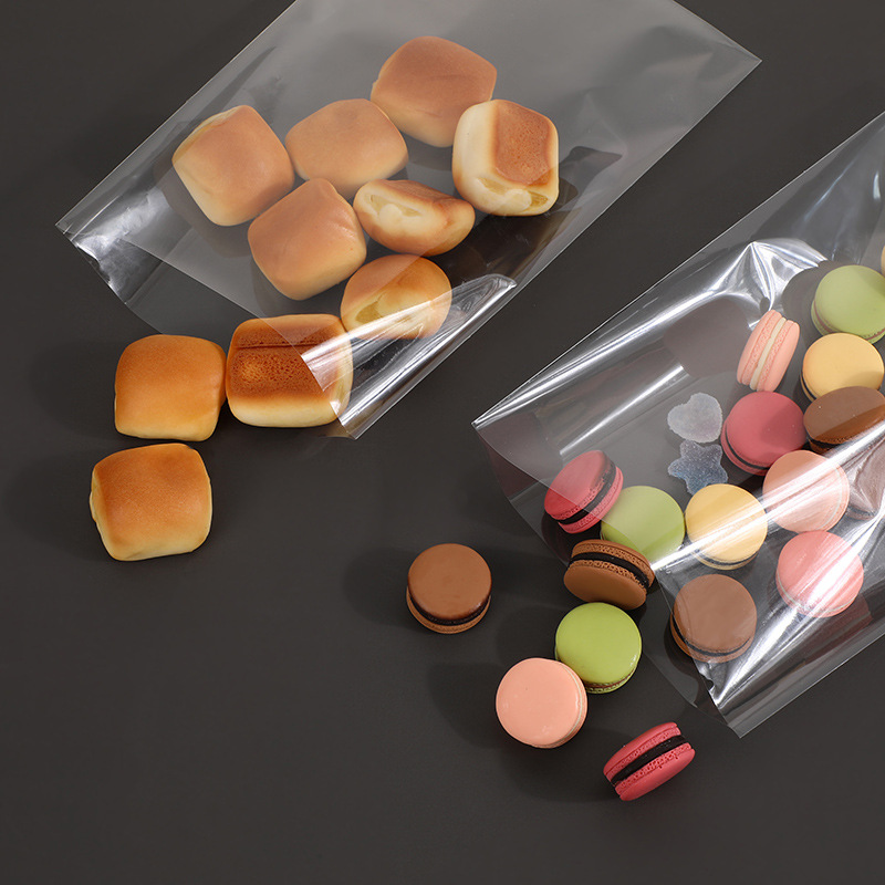 现货平口袋开口pp袋透明塑料袋opp袋糖果棒棒糖饰品包装袋带扎丝详情13