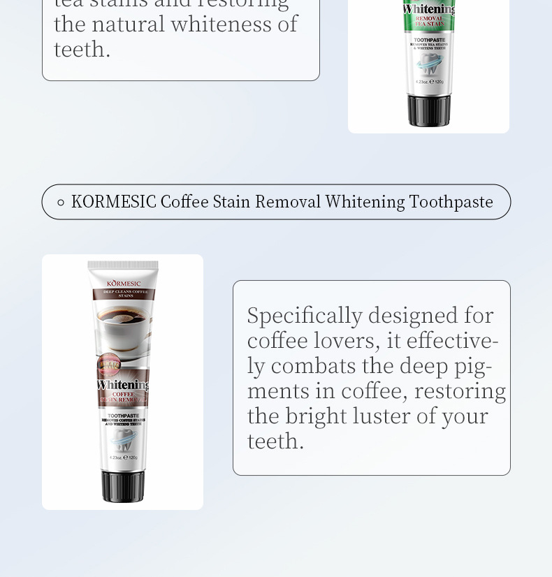 KORMESIC all-English oral care Teeth Clear Breath toothpaste toothpaste Oral cleansing pic 19