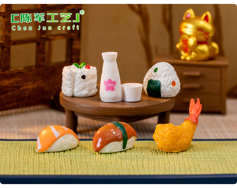 Micro-landscape creative simulation of Japanese cuisine, food play dollhouse, diy decorative accessories, miniature mini ornaments pic 44