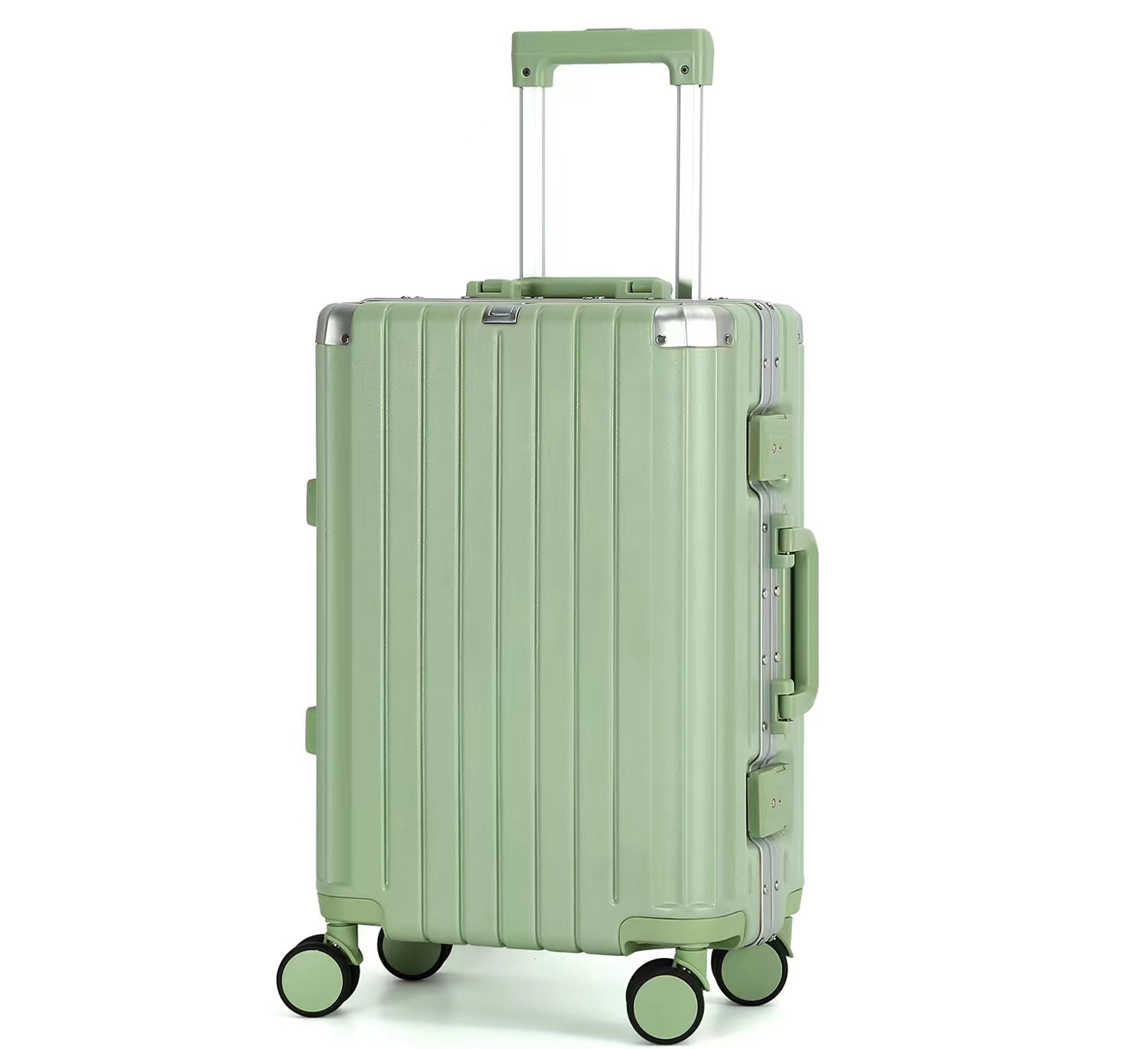 高颜值旅行箱万向轮拉杠箱男女通用行李箱多功能铝框密码箱大容量详情10